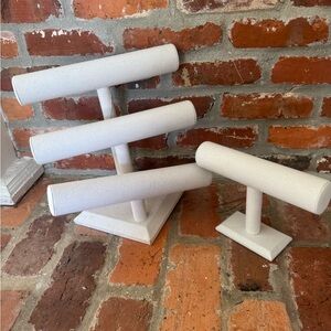 White Jewelry Display Stands